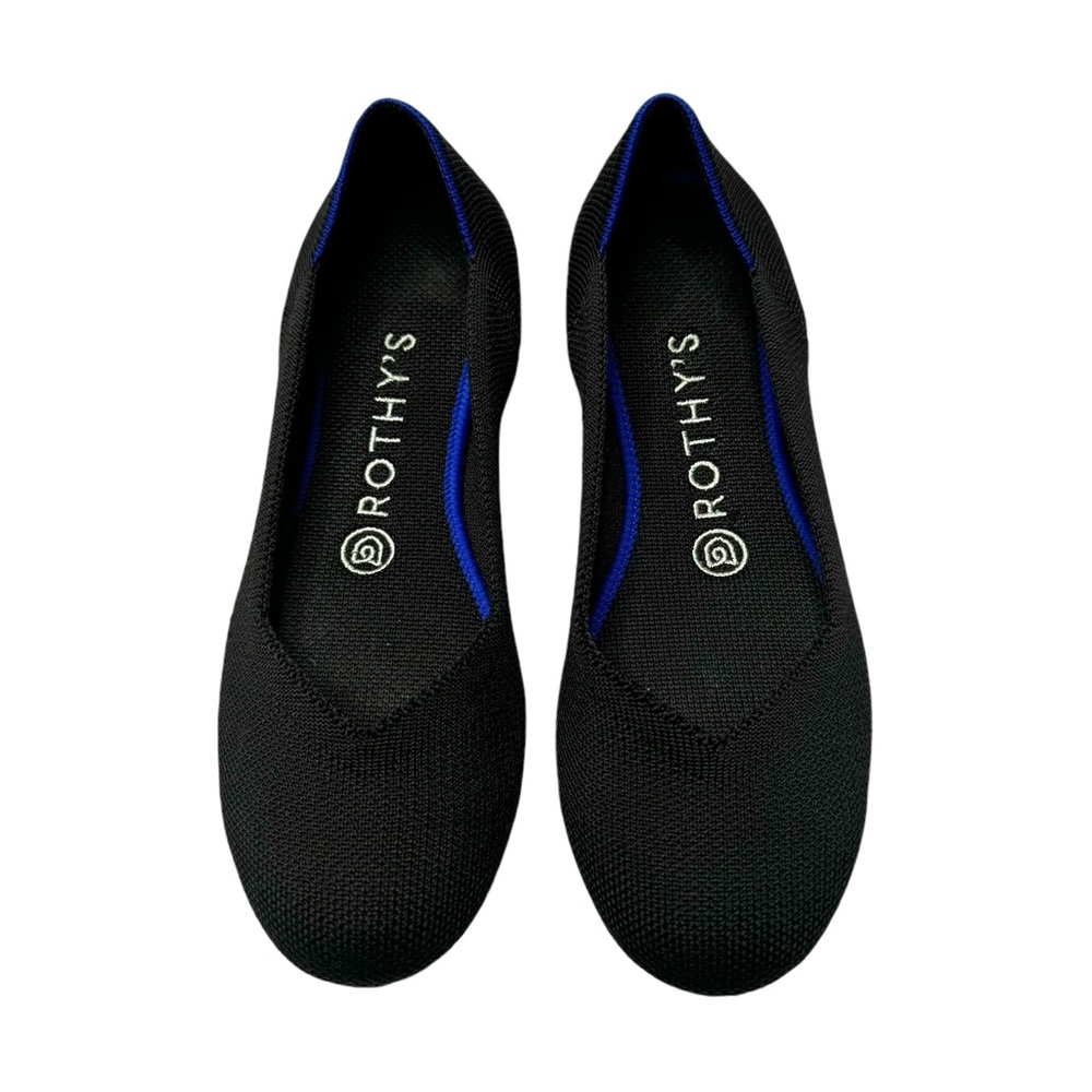 Rothy's Black and Blue Flats